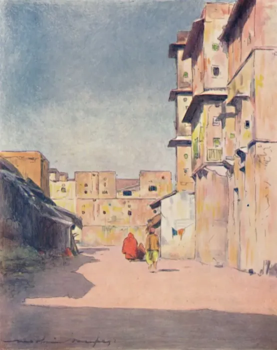 Framed Print : A Street in Jeypore, 1905. Artist: Mortimer Luddington Menpes Framed Print : A Street in Jeypore, 1905. Artist: Mortimer Luddington Menpes