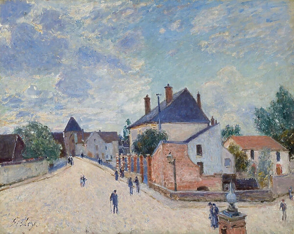 Street in Moret, c. 1890. Creator: Alfred Sisley