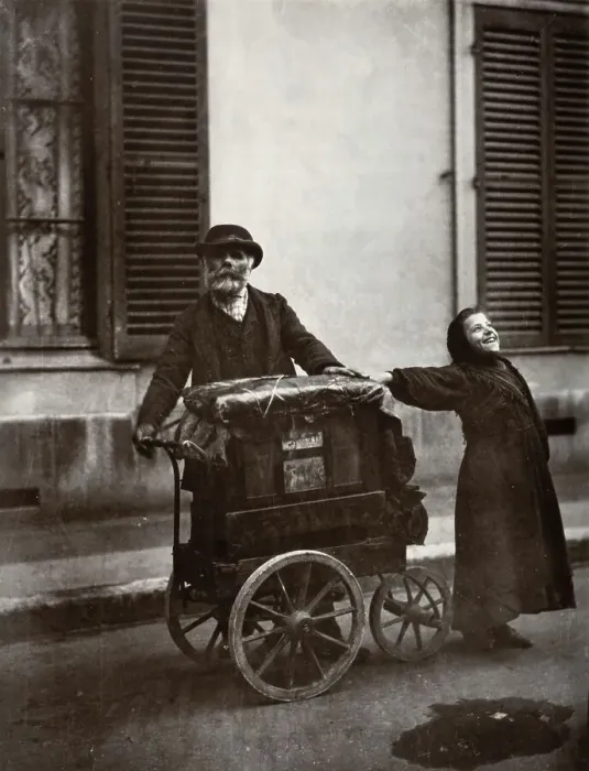 Framed Print : Street Musicians, 1898-1899, (1956). Creator: Eugene Atget Framed Print : Street Musicians, 1898-1899, (1956). Creator: Eugene Atget