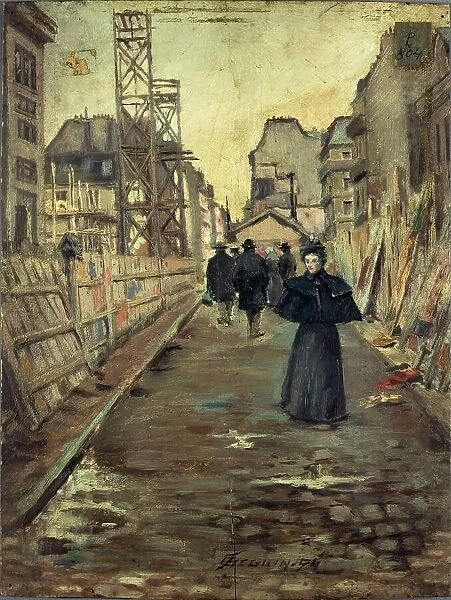 A street in Paris. 1894. Creator: F Seguin