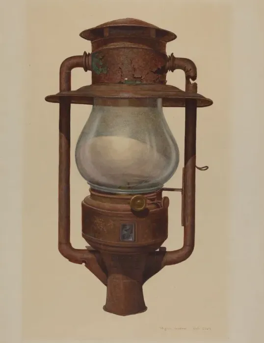 Framed Print : Street Post Lamp, c. 1942. Creator: Regina Henderer Framed Print : Street Post Lamp, c. 1942. Creator: Regina Henderer