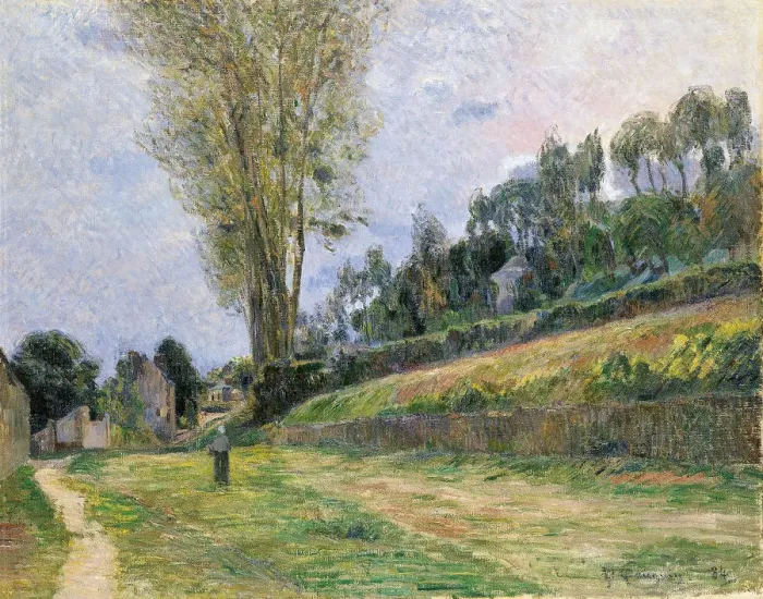 Framed Print : Street in Rouen, 1884. Artist: Gauguin, Paul Eugene Henri (1848-1903) Framed Print : Street in Rouen, 1884. Artist: Gauguin, Paul Eugene Henri (1848-1903)