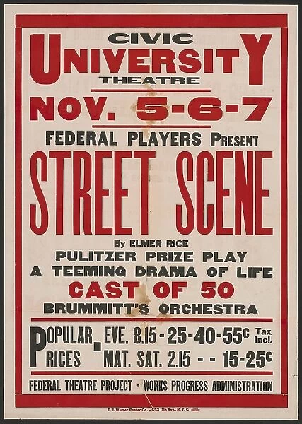 Street Scene 2, Syracuse, NY, 1936. Creator: Unknown