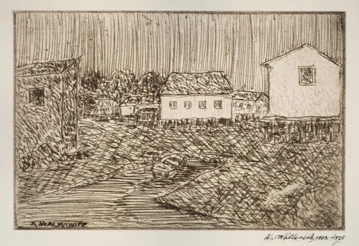 Framed Print : Street Scene, Building, Or Portrait, 1902-1905. Creator: Abraham Walkowitz Framed Print : Street Scene, Building, Or Portrait, 1902-1905. Creator: Abraham Walkowitz