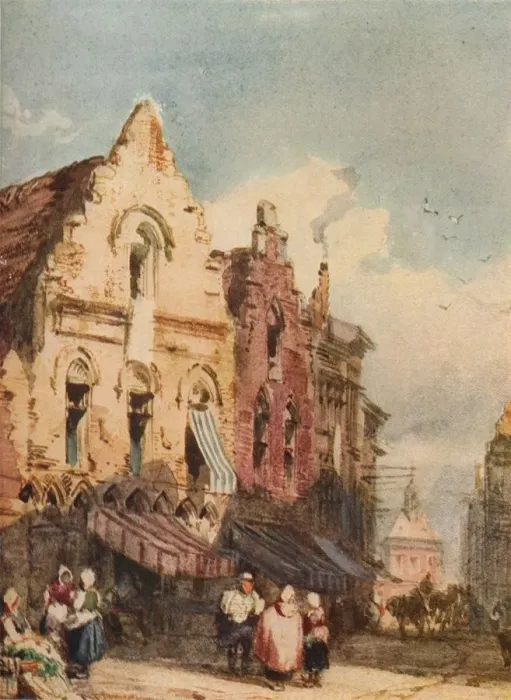 Framed Print : Street Scene, c1826, (1923). Artist: Richard Parkes Bonington Framed Print : Street Scene, c1826, (1923). Artist: Richard Parkes Bonington