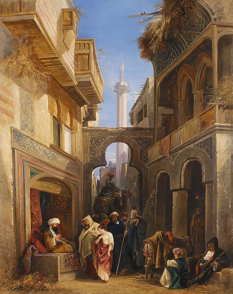 Street Scene in Cairo, 1839. Creator: William James Muller