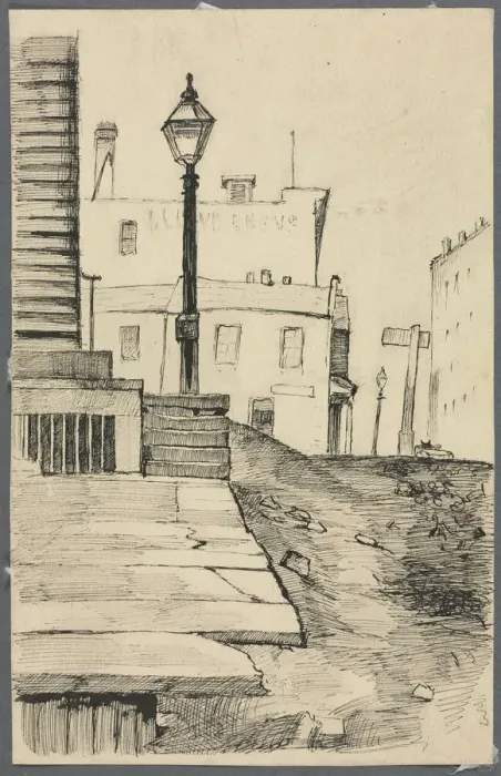 Framed Print : Street Scene, Cleveland. Creator: Otto H. Bacher (American, 1856-1909) Framed Print : Street Scene, Cleveland. Creator: Otto H. Bacher (American, 1856-1909)