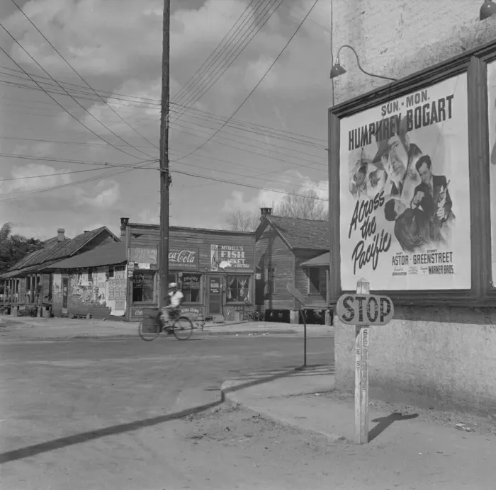 Framed Print : Street scene, Daytona Beach, Florida, 1943. Creator: Gordon Parks Framed Print : Street scene, Daytona Beach, Florida, 1943. Creator: Gordon Parks