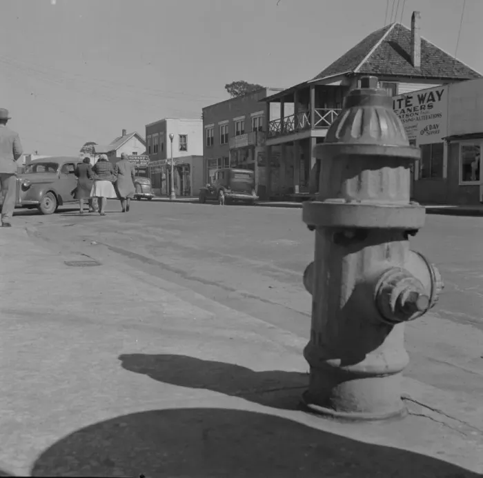Framed Print : Street scene, Daytona Beach, Florida, 1943. Creator: Gordon Parks Framed Print : Street scene, Daytona Beach, Florida, 1943. Creator: Gordon Parks