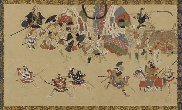Street scene during a festival, ca. 1750-70. Creator: Yamamoto Fujinobu