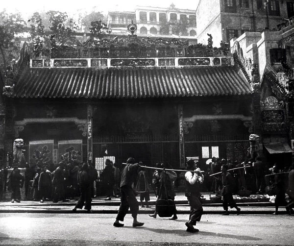 Street Scene, Hong Kong, 1900