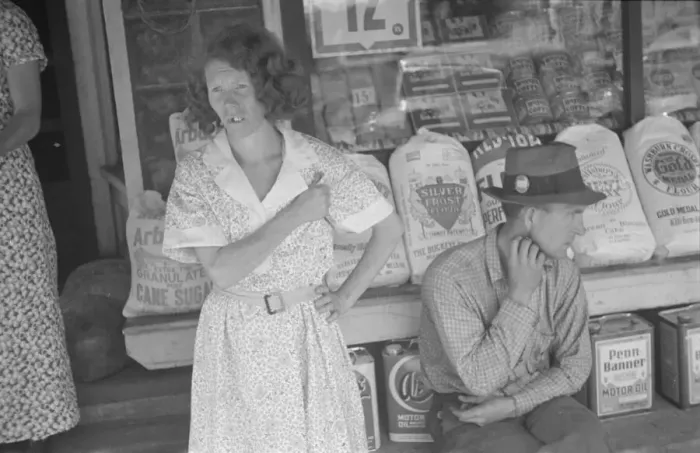 Framed Print : Street scene, Kingwood, West Virginia, 1935. Creator: Walker Evans Framed Print : Street scene, Kingwood, West Virginia, 1935. Creator: Walker Evans