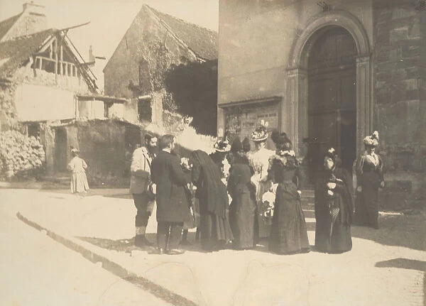 Street Scene, La-Queue-en-Brie (Val-de-Marne), ca. 1896. Creator: Edgar Degas