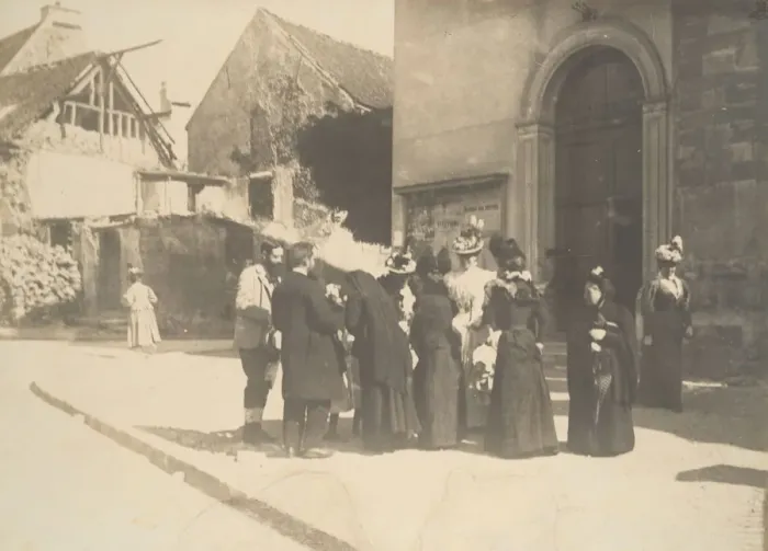 Framed Print : Street Scene, La-Queue-en-Brie (Val-de-Marne), ca. 1896. Creator: Edgar Degas Framed Print : Street Scene, La-Queue-en-Brie (Val-de-Marne), ca. 1896. Creator: Edgar Degas