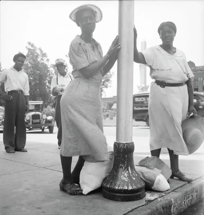 Framed Print : Street scene, Macon, Georgia, 1936. Creator: Dorothea Lange Framed Print : Street scene, Macon, Georgia, 1936. Creator: Dorothea Lange