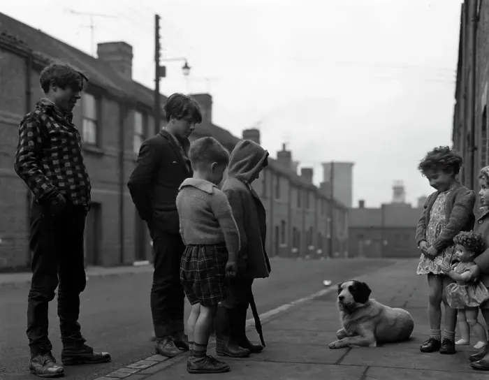Framed Print : A street scene in Middlesborough, Teesside, 1964. Artist: Michael Walters Framed Print : A street scene in Middlesborough, Teesside, 1964. Artist: Michael Walters