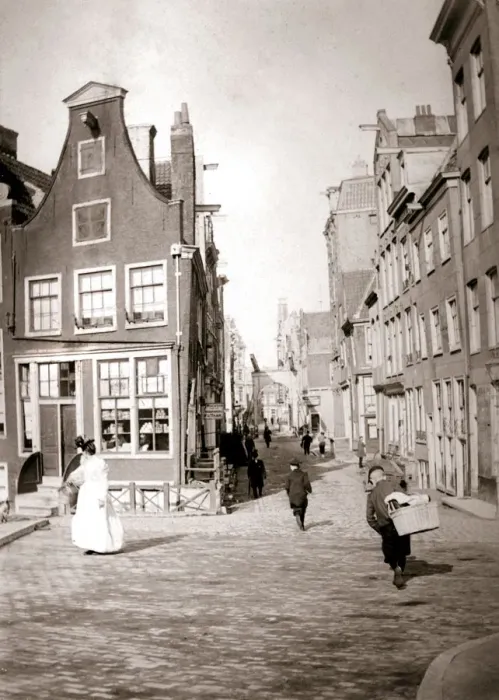 Framed Print : Street scene, Rotterdam, 1898. Artist: James Batkin Framed Print : Street scene, Rotterdam, 1898. Artist: James Batkin