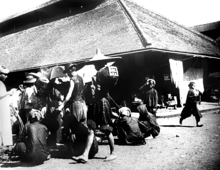 Framed Print : Street Scene, Saigon, 1900 Framed Print : Street Scene, Saigon, 1900