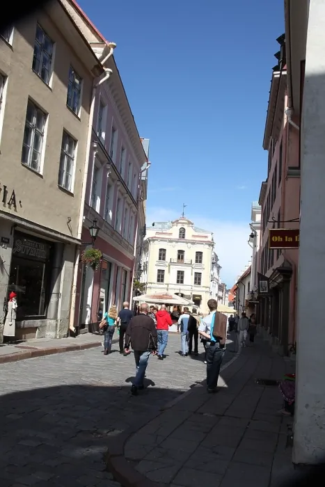 Framed Print : Street scene, Tallin, Estonia, 2011. Artist: Sheldon Marshall Framed Print : Street scene, Tallin, Estonia, 2011. Artist: Sheldon Marshall