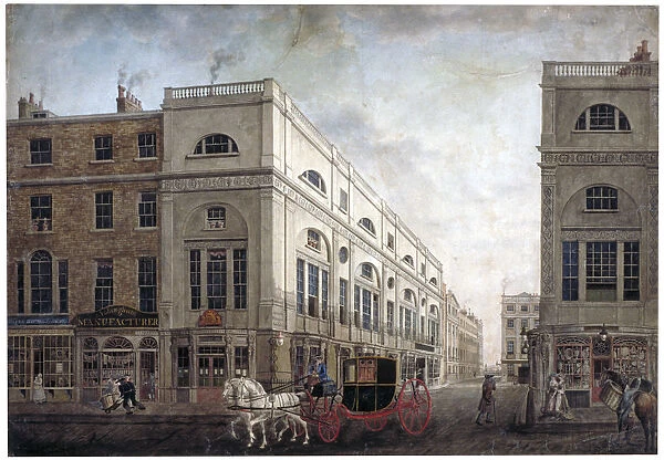 Street scene in Westminster, London, c1790