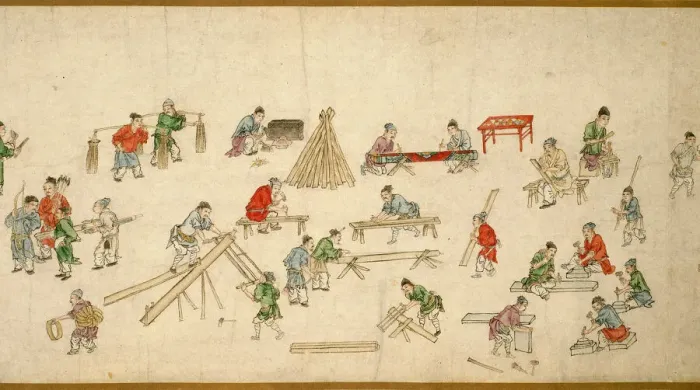 Framed Print : Street Scenes in Times of Peace, Yuan dynasty (1279-1368), 14th century. Creator: Zhu Yu Framed Print : Street Scenes in Times of Peace, Yuan dynasty (1279-1368), 14th century. Creator: Zhu Yu