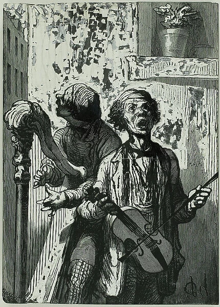 The Street Singers, 1862. Creator: Charles Maurand