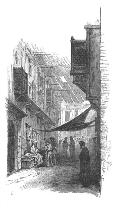 Framed Print : Street in Suez, c1882 Framed Print : Street in Suez, c1882
