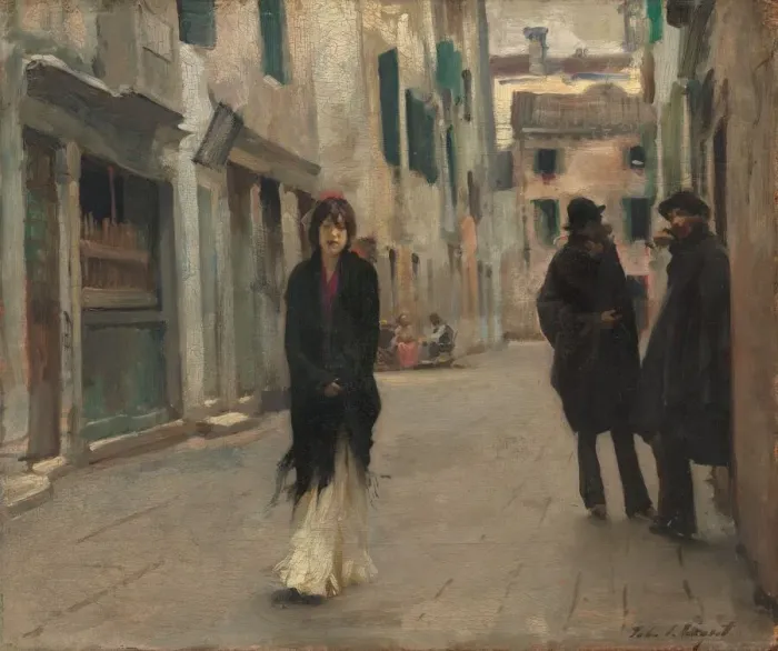 Framed Print : Street in Venice, 1882. Creator: John Singer Sargent Framed Print : Street in Venice, 1882. Creator: John Singer Sargent