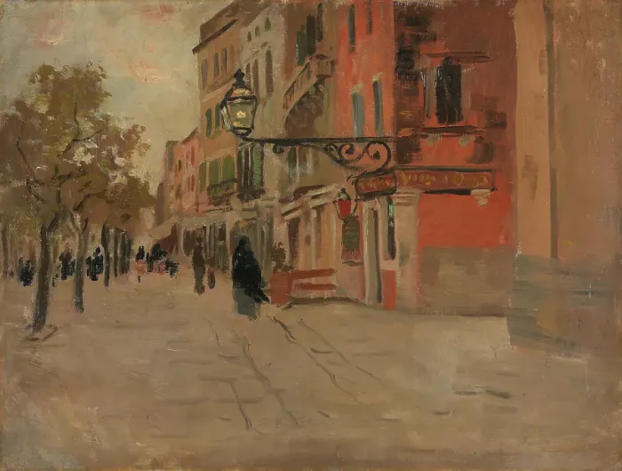 Framed Print : Street in Venice, 1894. Creator: Frits Thaulow Framed Print : Street in Venice, 1894. Creator: Frits Thaulow