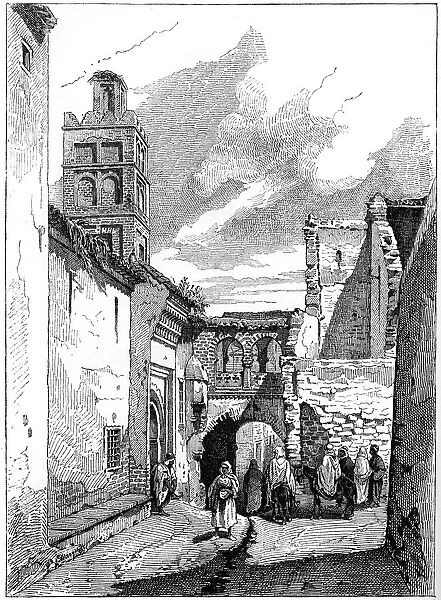 Street view in Tlemcen, Algeria, c1890
