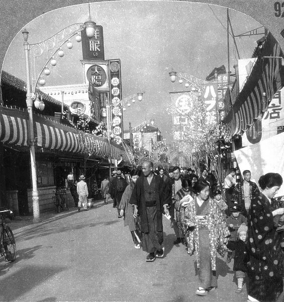 A street in Yokohama, Japan, 1900s