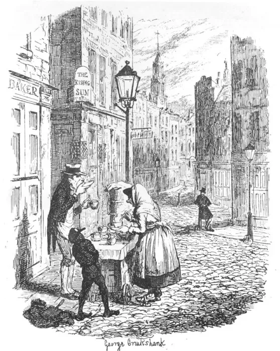 Framed Print : The Streets - Morning, c1900. Artist: George Cruikshank Framed Print : The Streets - Morning, c1900. Artist: George Cruikshank