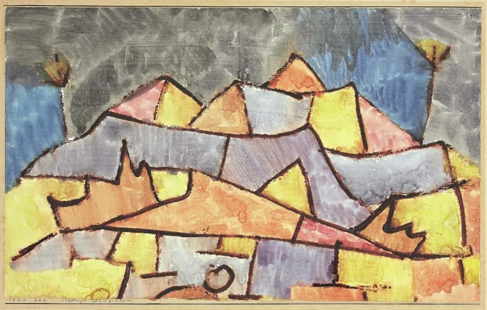Framed Print : Strict Mountain Form (Crystalline Mountains), 1924. Creator: Klee, Paul (1879-1940) Framed Print : Strict Mountain Form (Crystalline Mountains), 1924. Creator: Klee, Paul (1879-1940)