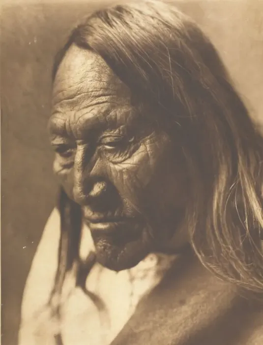 Framed Print : Two Strike, 1907. Creator: Edward Sheriff Curtis Framed Print : Two Strike, 1907. Creator: Edward Sheriff Curtis