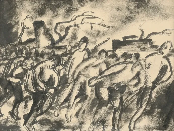 Framed Print : Strike I. 1924-1927. Creator: Konstantin Bauer Framed Print : Strike I. 1924-1927. Creator: Konstantin Bauer