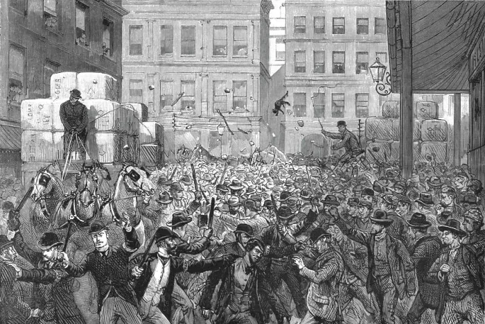 Framed Print : The Strike at Sydney; Wool being conveyed by the Owners with the help of Friends and Special Const Creator: Unknown Framed Print : The Strike at Sydney; Wool being conveyed by the Owners with the help of Friends and Special Const Creator: Unknown