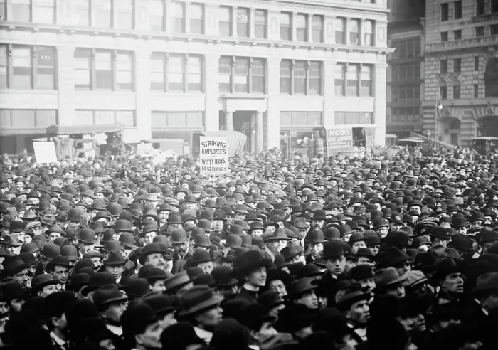 Framed Print : Strikers, Union Square, May Day, 13, 1913. Creator: Bain News Service Framed Print : Strikers, Union Square, May Day, 13, 1913. Creator: Bain News Service