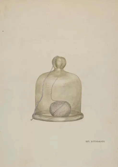Framed Print : String Bowl, c. 1941. Creator: Paul Poffinbarger Framed Print : String Bowl, c. 1941. Creator: Paul Poffinbarger