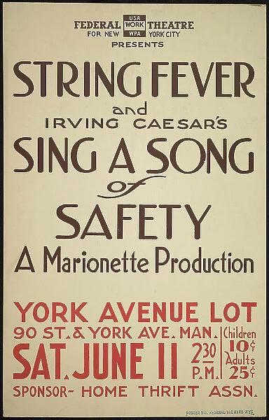 String Fever, New York, [1930s]. Creator: Unknown