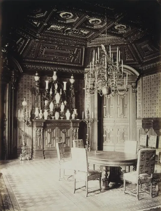 Framed Print : The Stroganov palace in Saint Petersburg. The dining room, 1860s. Artist: Bianchi, Giovanni (1812-1893) Framed Print : The Stroganov palace in Saint Petersburg. The dining room, 1860s. Artist: Bianchi, Giovanni (1812-1893)