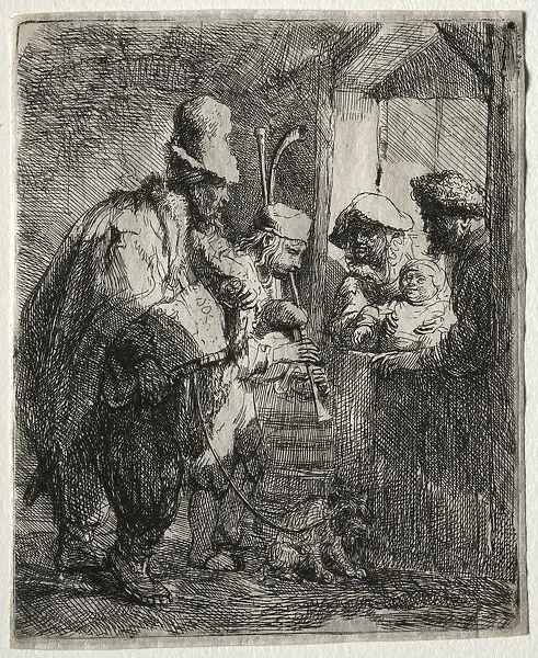 The Strolling Musicians, c. 1635. Creator: Rembrandt van Rijn (Dutch, 1606-1669)