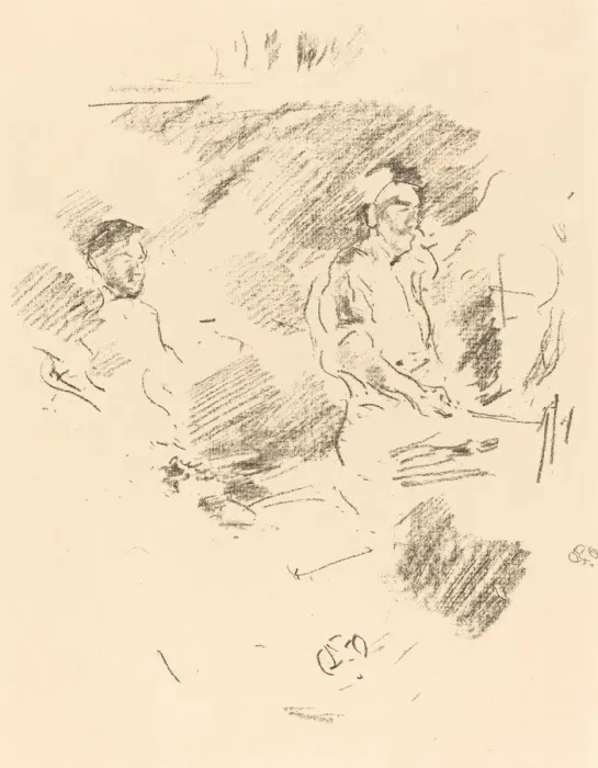 Framed Print : The Strong Arm, 1895. Creator: James Abbott McNeill Whistler Framed Print : The Strong Arm, 1895. Creator: James Abbott McNeill Whistler