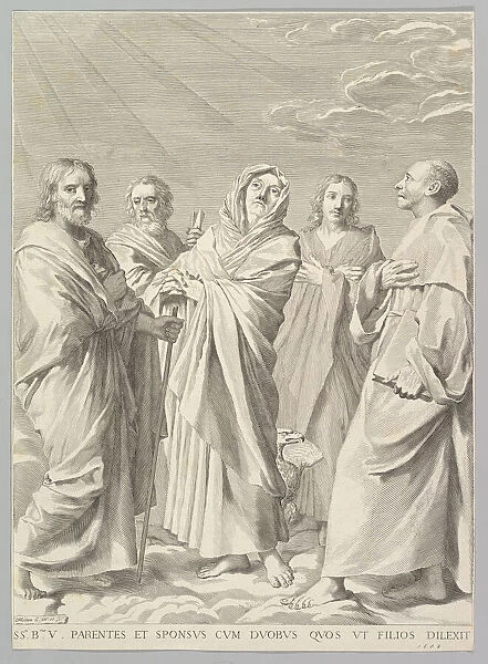 Sts. Anne, Joseph, Joachim, Bernard and John the Evangelist (Parentede la Vierge)