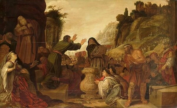 Sts Paul and Barnabas Worshipped as Gods by the People of Lystra, 1628. Creator: Jacob Symonsz. Pynas