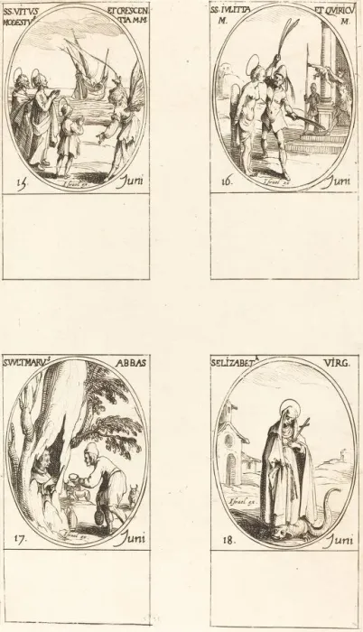 Framed Print : Sts. Vitus, Modestus, & Crescentia;Sts. Julitta & Quiricus;St Framed Print : Sts. Vitus, Modestus, & Crescentia;Sts. Julitta & Quiricus;St
