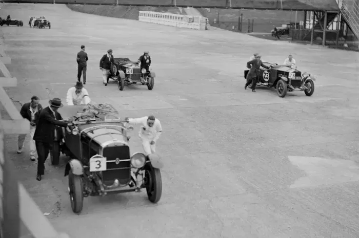 Framed Print : Studebaker and two OMs at the JCC Double Twelve Race, Brooklands, Surrey, 1929. Artist Framed Print : Studebaker and two OMs at the JCC Double Twelve Race, Brooklands, Surrey, 1929. Artist