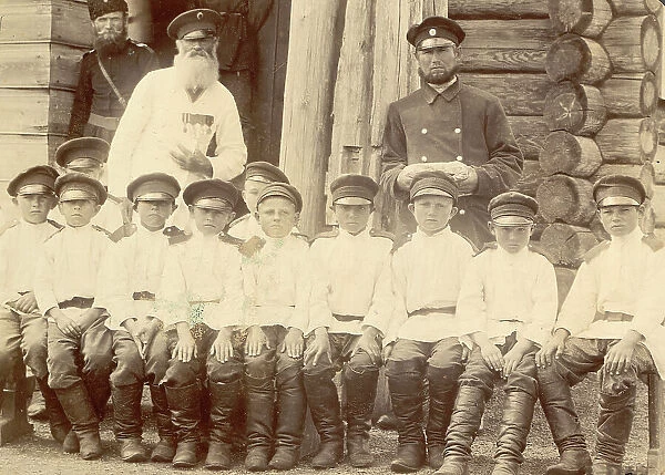 Students of Koturkul'sk School, 1909. Creator: Nikolai Georgievich Katanaev