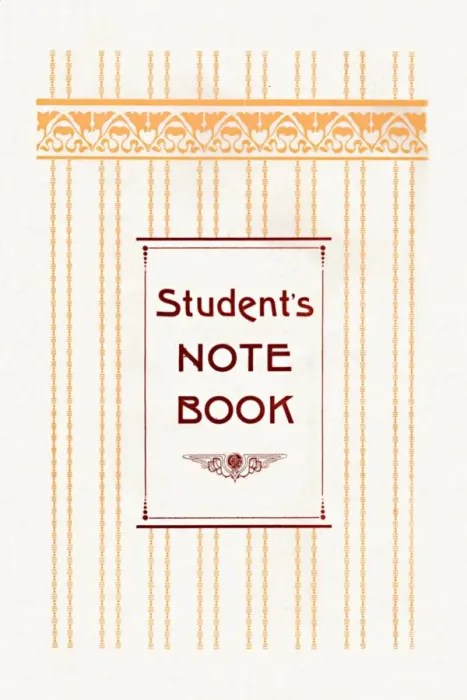 Framed Print : Students Note Book, 1917 Framed Print : Students Note Book, 1917