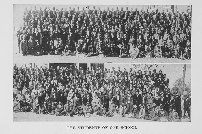 Framed Print : The students of one school, 1922. Creator: Unknown Framed Print : The students of one school, 1922. Creator: Unknown