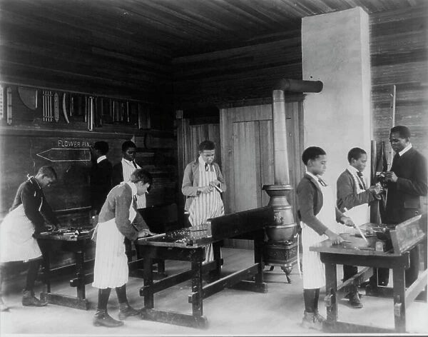 Students in workshop, Tuskegee Institute, Ala. 1902. Creator: Frances Benjamin Johnston